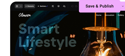 Image of a final website review and publishing.